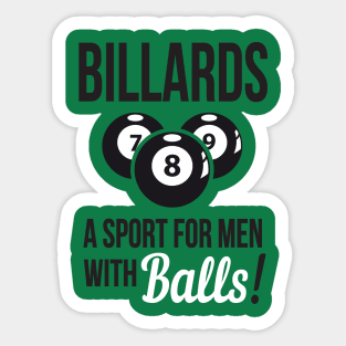 Billiards - a sport with balls Sticker